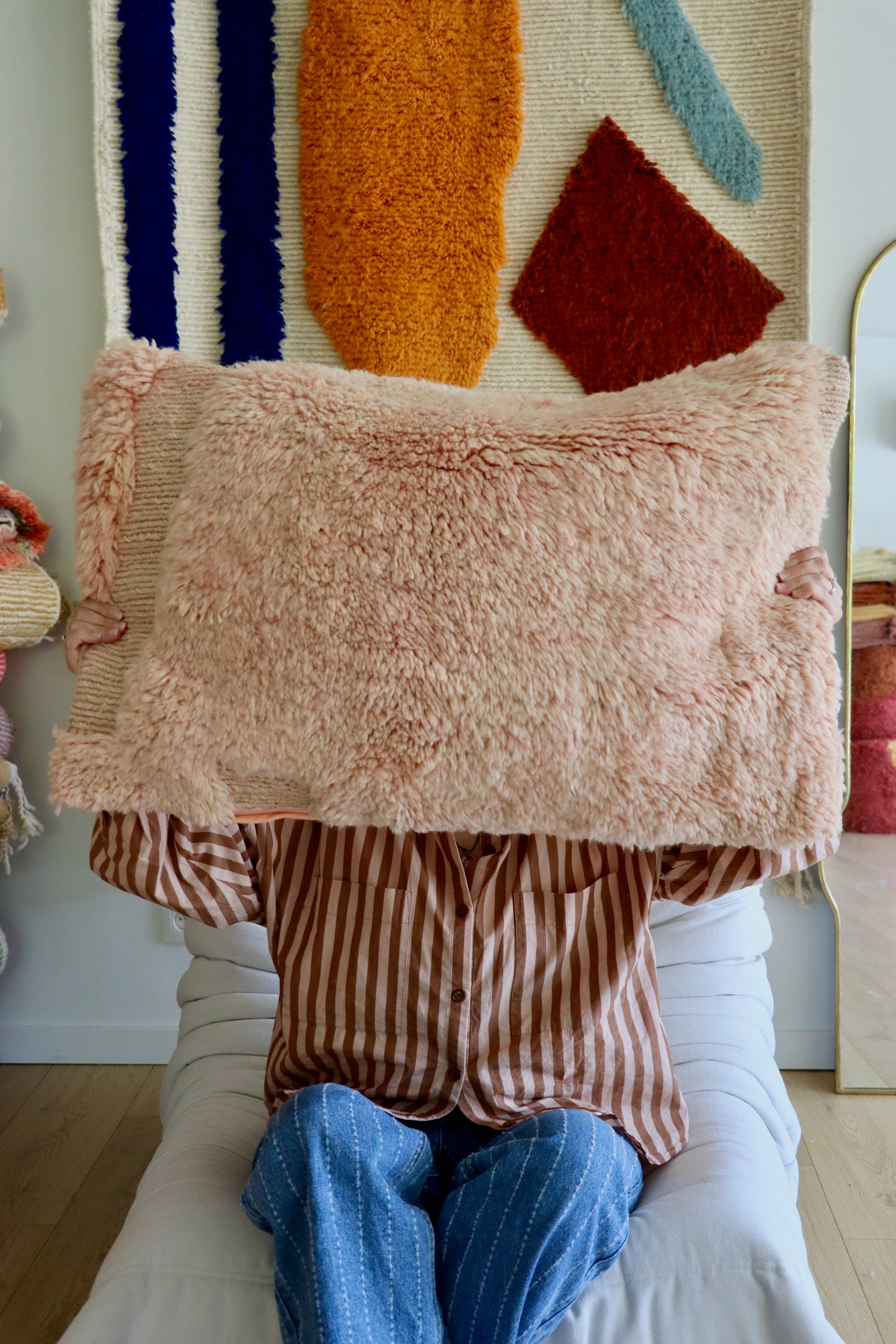 Mrirt Moroccan Wool Cushion - 85x50cm