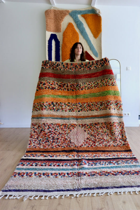 Boujaad Moroccan Colorful Rug (1264) 266x160 - Edmund