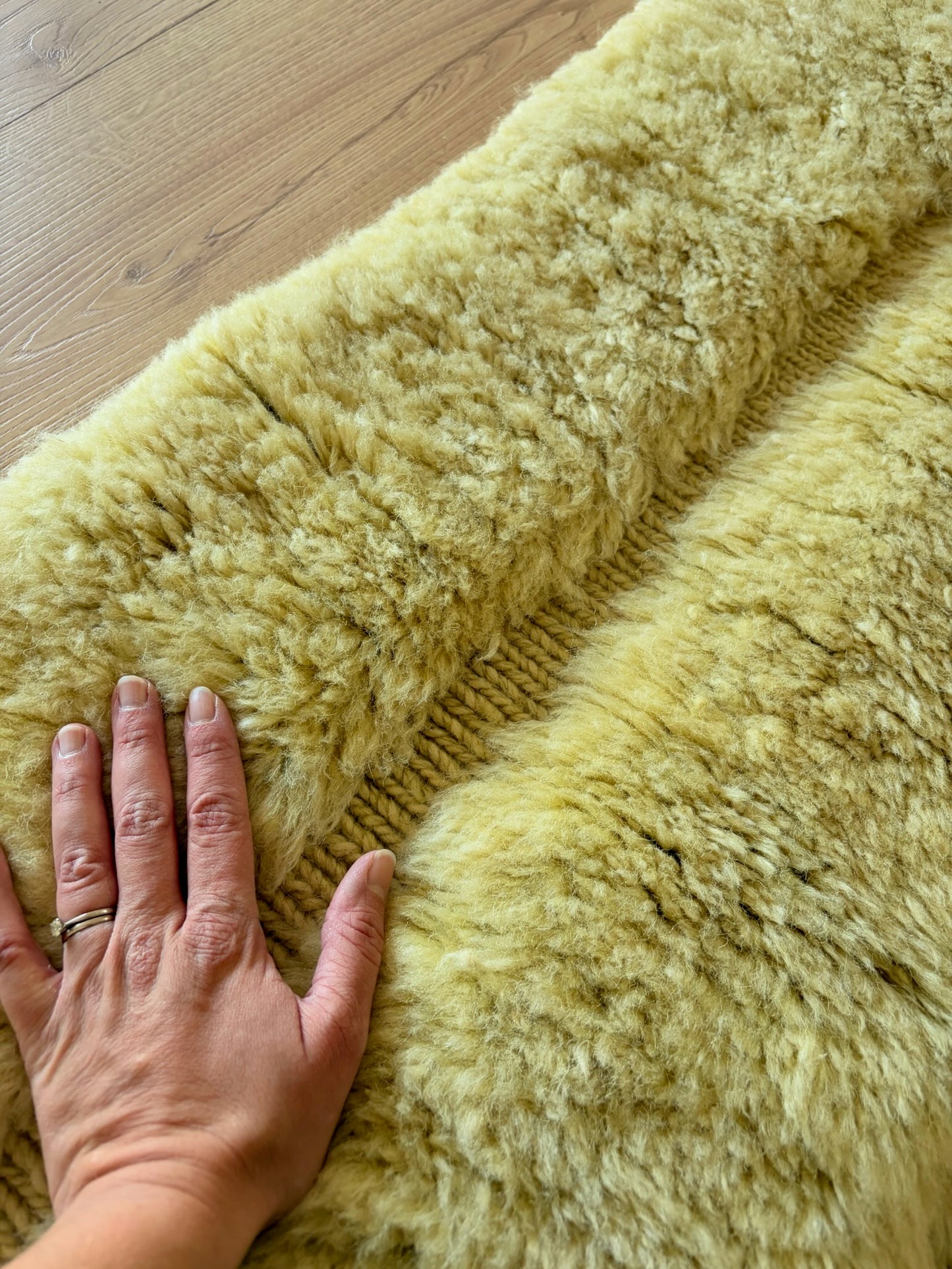 Mrirt Moroccan Rug (1241) 355x248cm - Lime