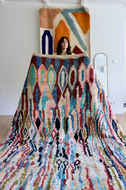 Boujaad Moroccan Colorful Rug (1273) 299x197 - Go with the Flow
