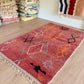 Boujaad Moroccan Colorful Rug (1208) 255x170 - Red Earth