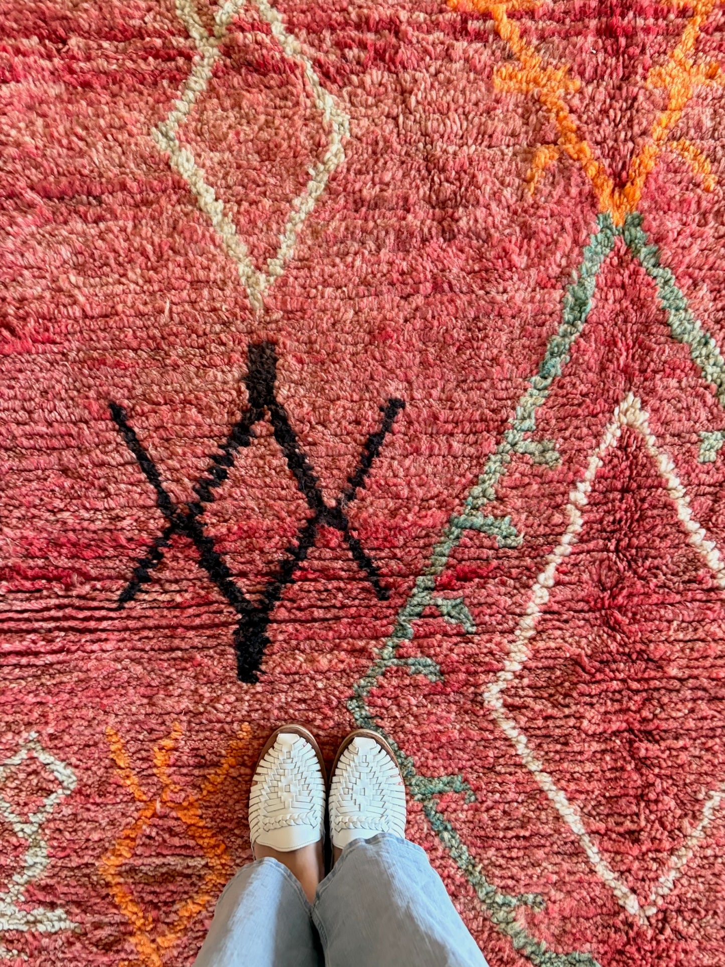 Boujaad Moroccan Colorful Rug (1208) 255x170 - Red Earth