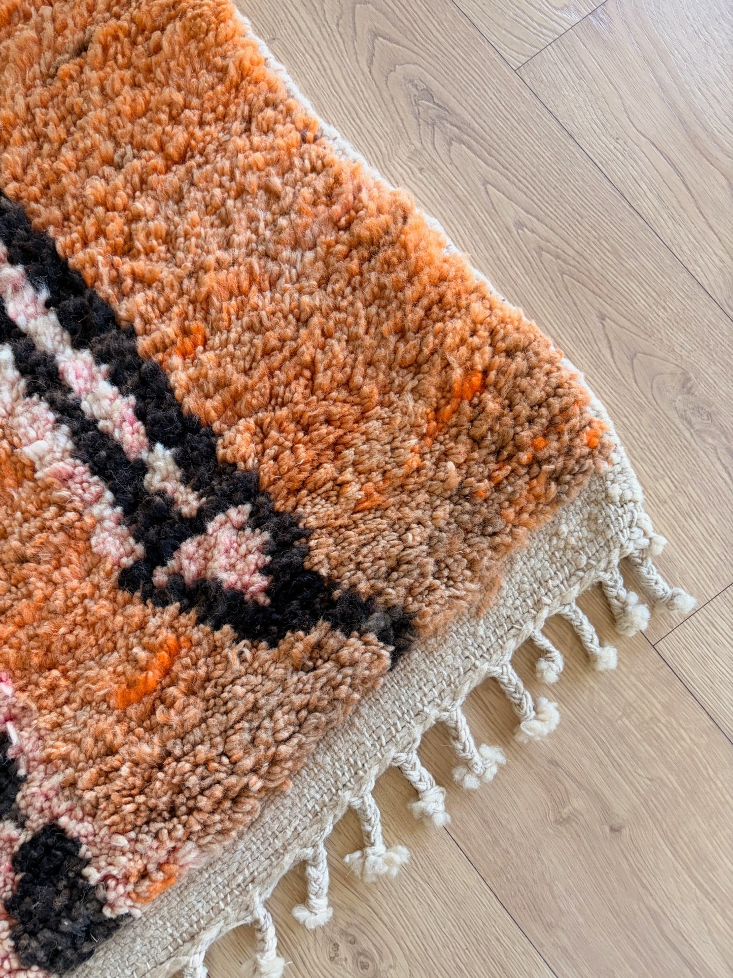 Boujaad Moroccan Colorful Rug (1209) 248x170 - Orange Juice