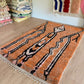 Boujaad Moroccan Colorful Rug (1209) 248x170 - Orange Juice