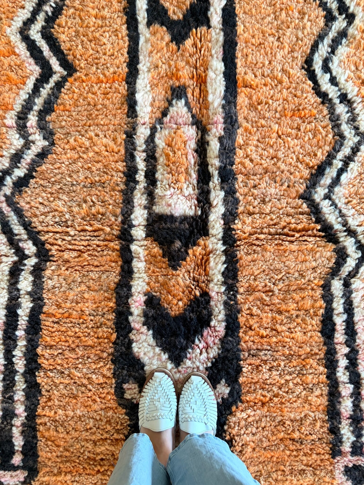 Boujaad Moroccan Colorful Rug (1209) 248x170 - Orange Juice