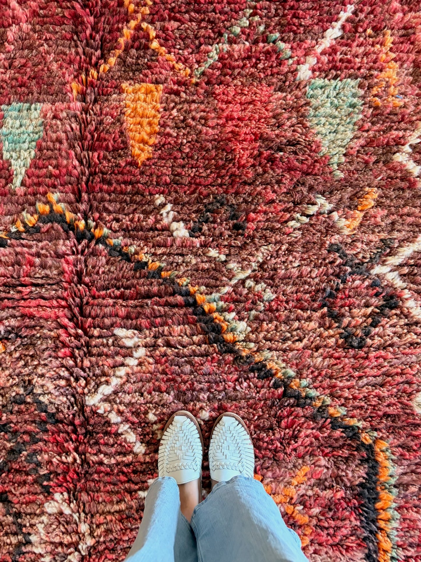 Boujaad Moroccan Colorful Rug (1210) 253x162 - Burnt
