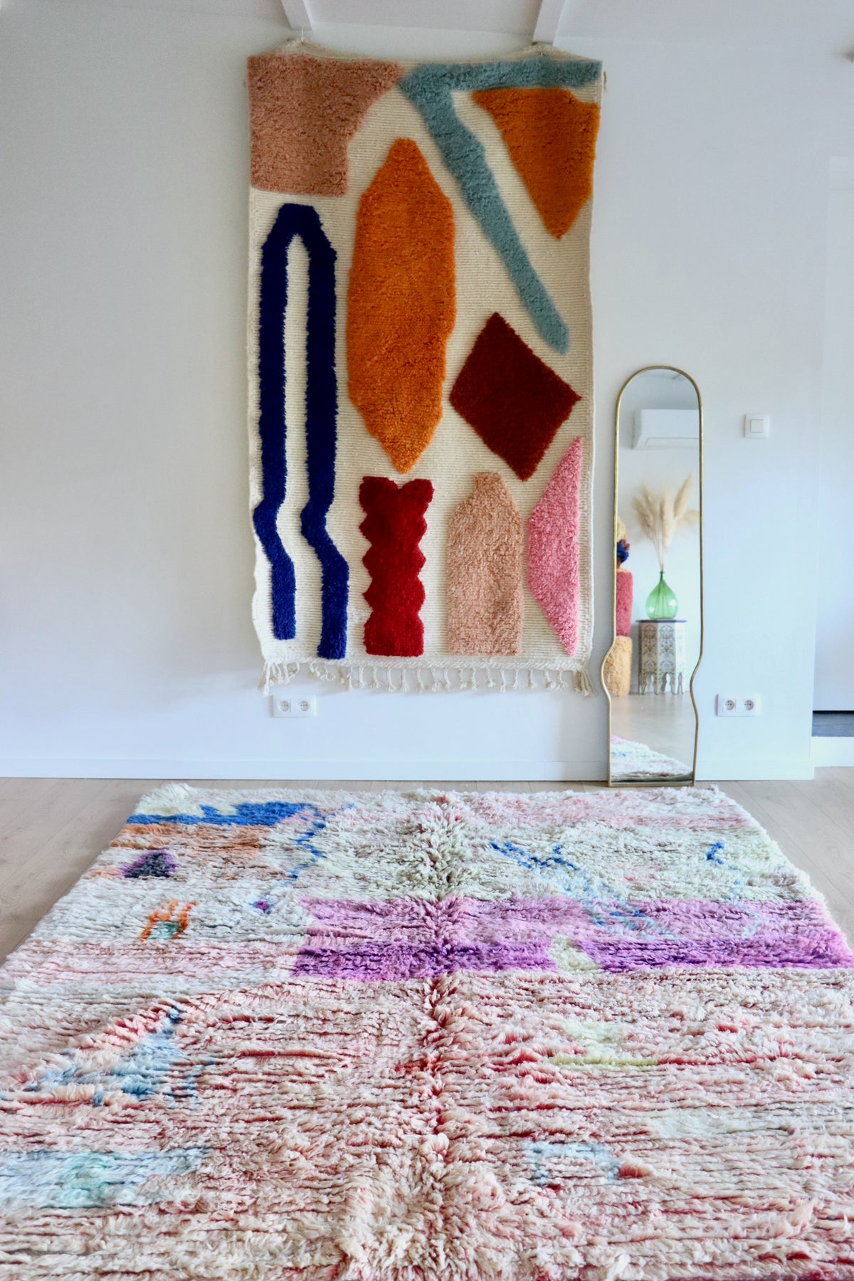 Boujaad Moroccan Colorful Rug (1278) 270x194 - Pink Lake