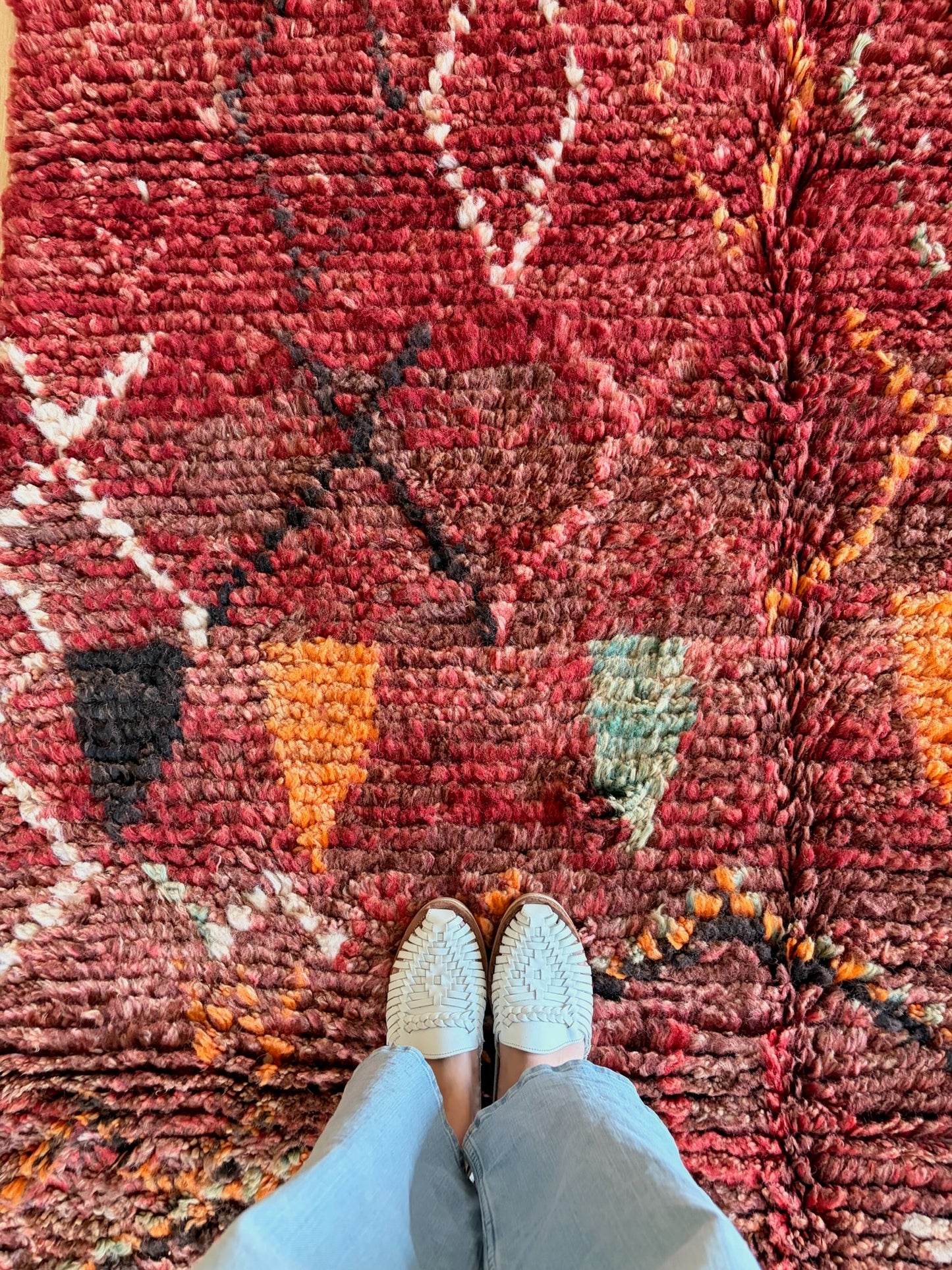 Boujaad Moroccan Colorful Rug (1210) 253x162 - Burnt