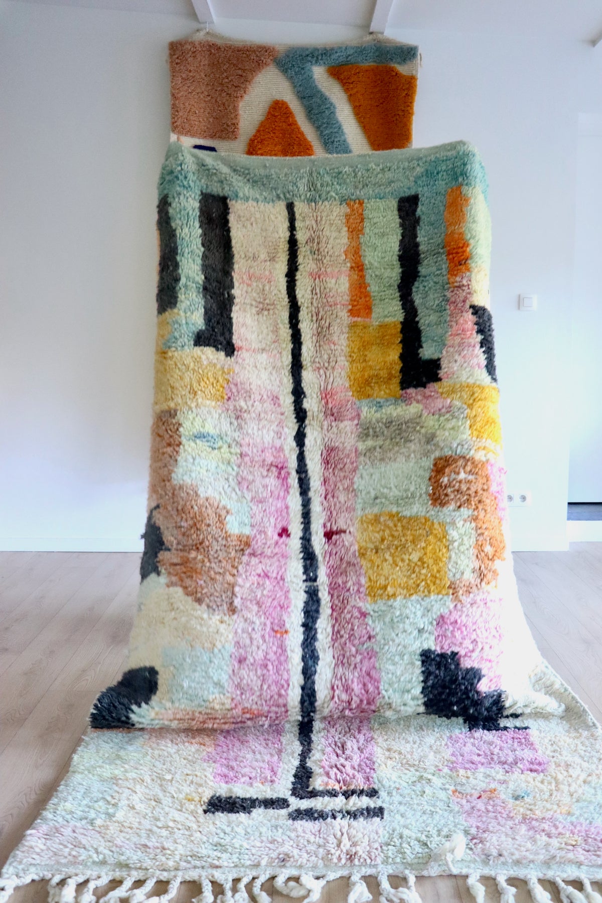 Boujaad Moroccan Colorful Rug (1270) 273x156 - Black Beach