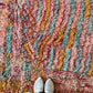 Beni Ouarain Moroccan Colorful Rug (1237) 307x197cm - Nap in the garden