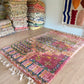 Beni Ouarain Moroccan Colorful Rug (1236) 293x188cm - Flower Fields