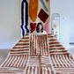 Beni Ouarain Marokkaans kleurrijk tapijt (1284) 295x205cm - Cubes
