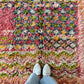 Beni Ouarain Moroccan Colorful Rug (1236) 293x188cm - Flower Fields
