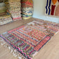 Tapis Beni Ouarain coloré (1289) 307x190cm - Flower Fields Pink