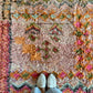 Tapis Beni Ouarain coloré (1289) 307x190cm - Flower Fields Pink