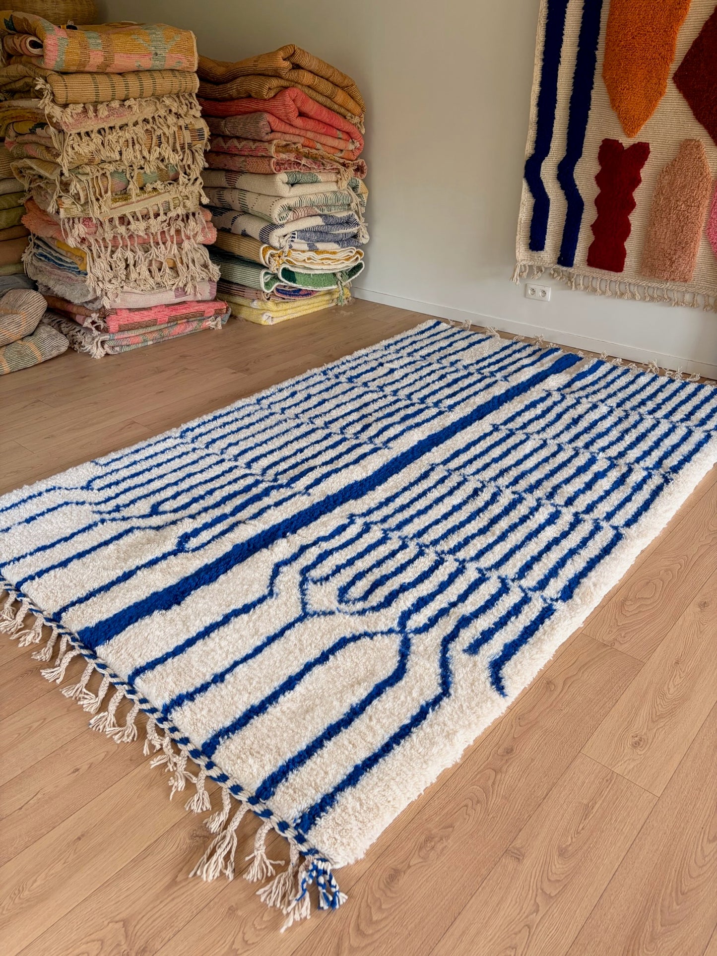 Tree of Colors Design Berber Rug (1222) 305x198cm - River