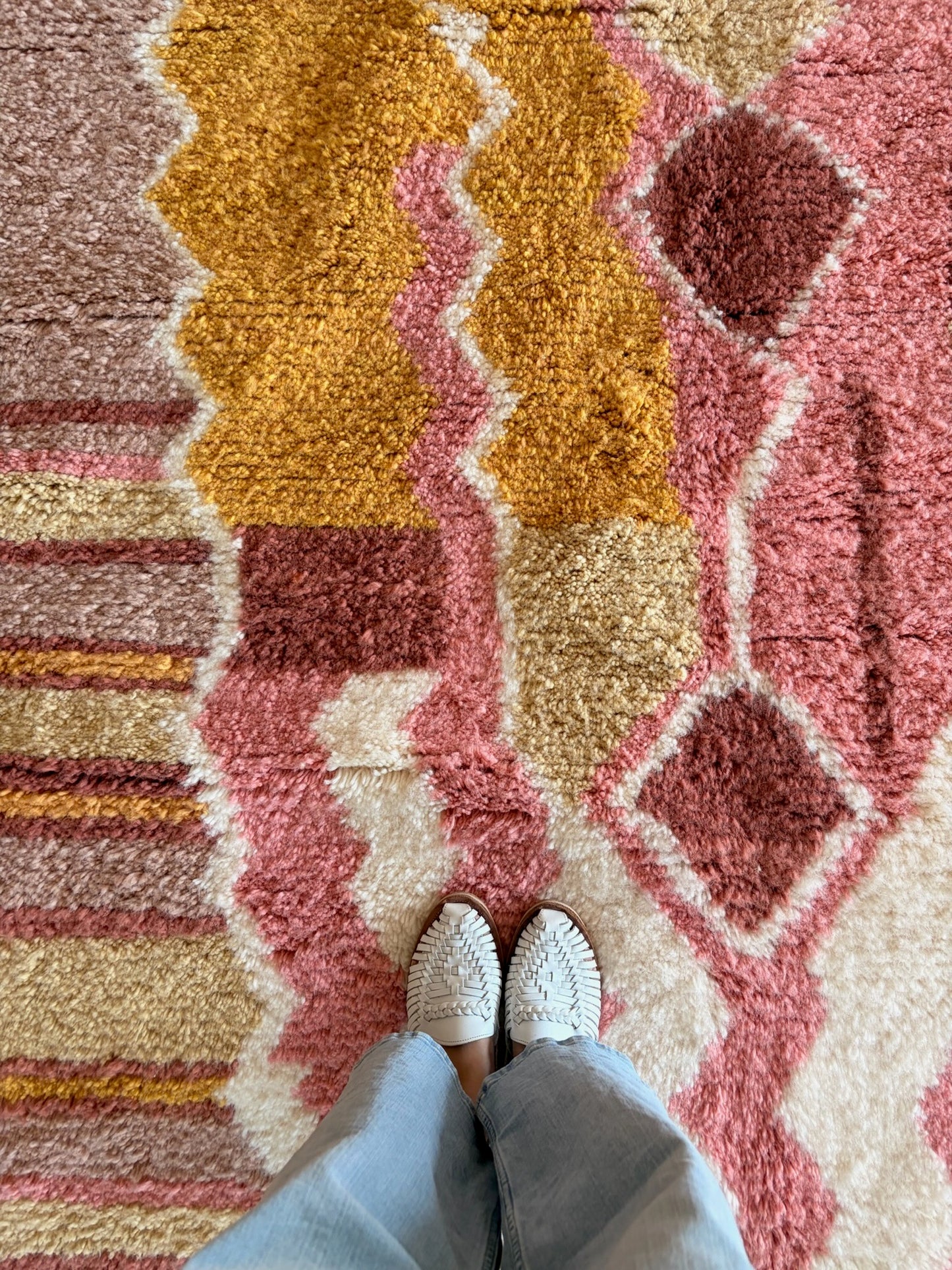 Tree of Colors Design Berber Rug (1226) 295x205cm - Sorbet