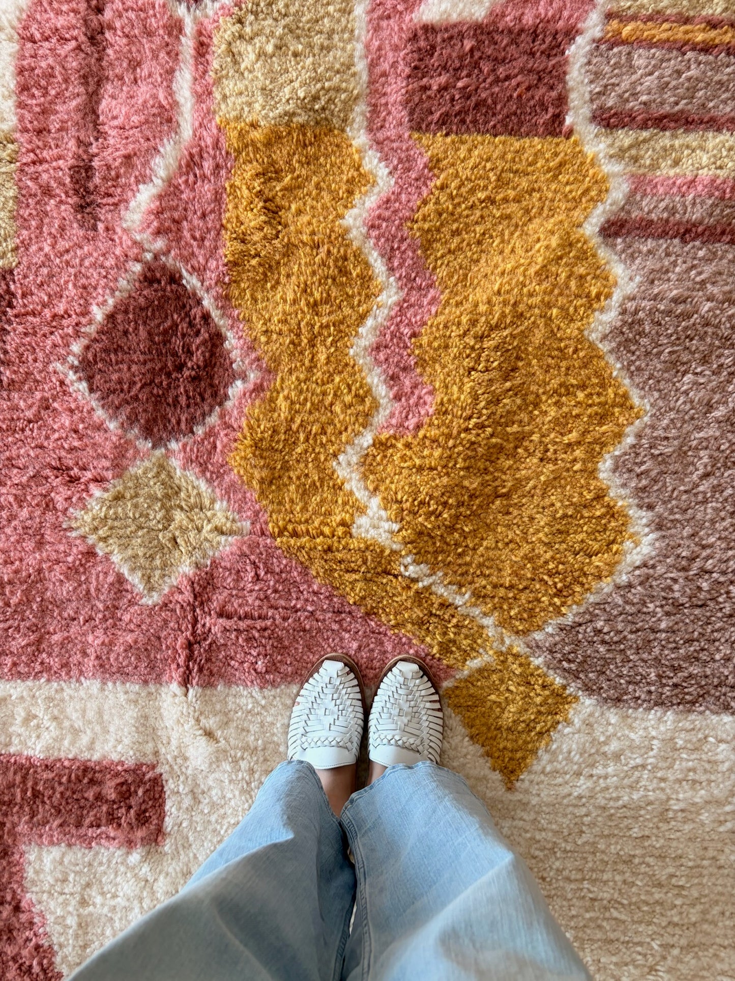 Tree of Colors Design Berber Rug (1226) 295x205cm - Sorbet