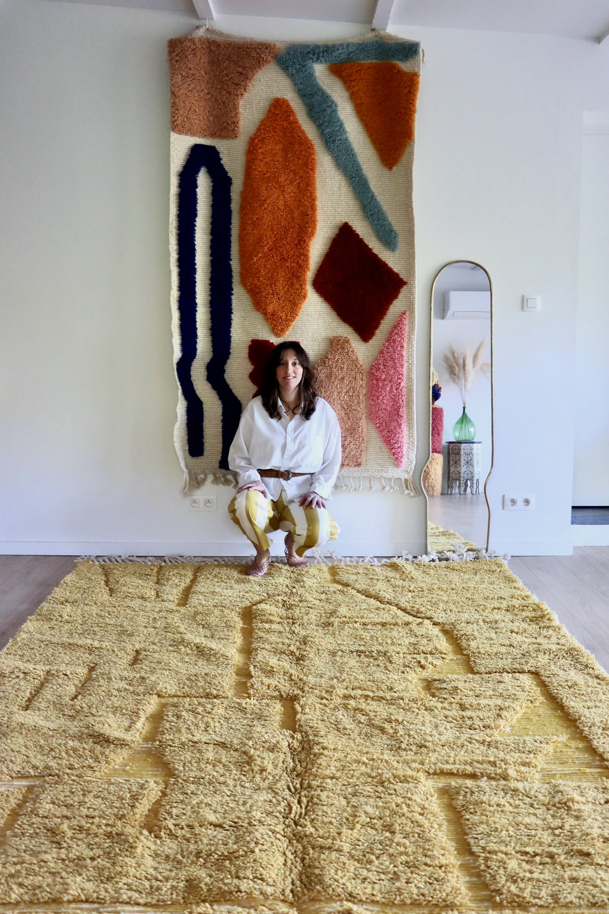Beni Ouarain Moroccan Colorful Rug (1282) 315x207cm - East