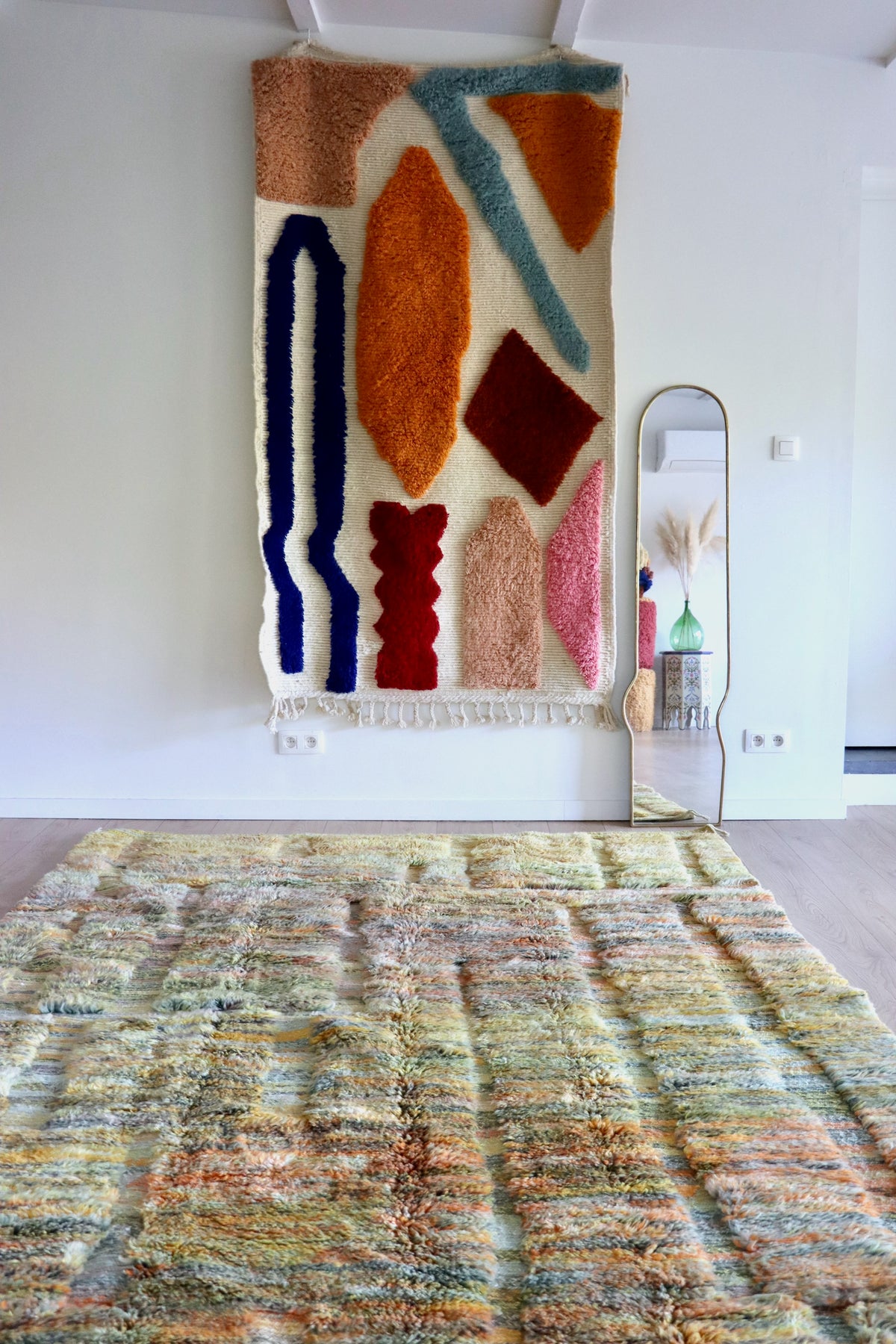 Mrirt Moroccan Rug (1303) 308x206cm - Walking on Moss