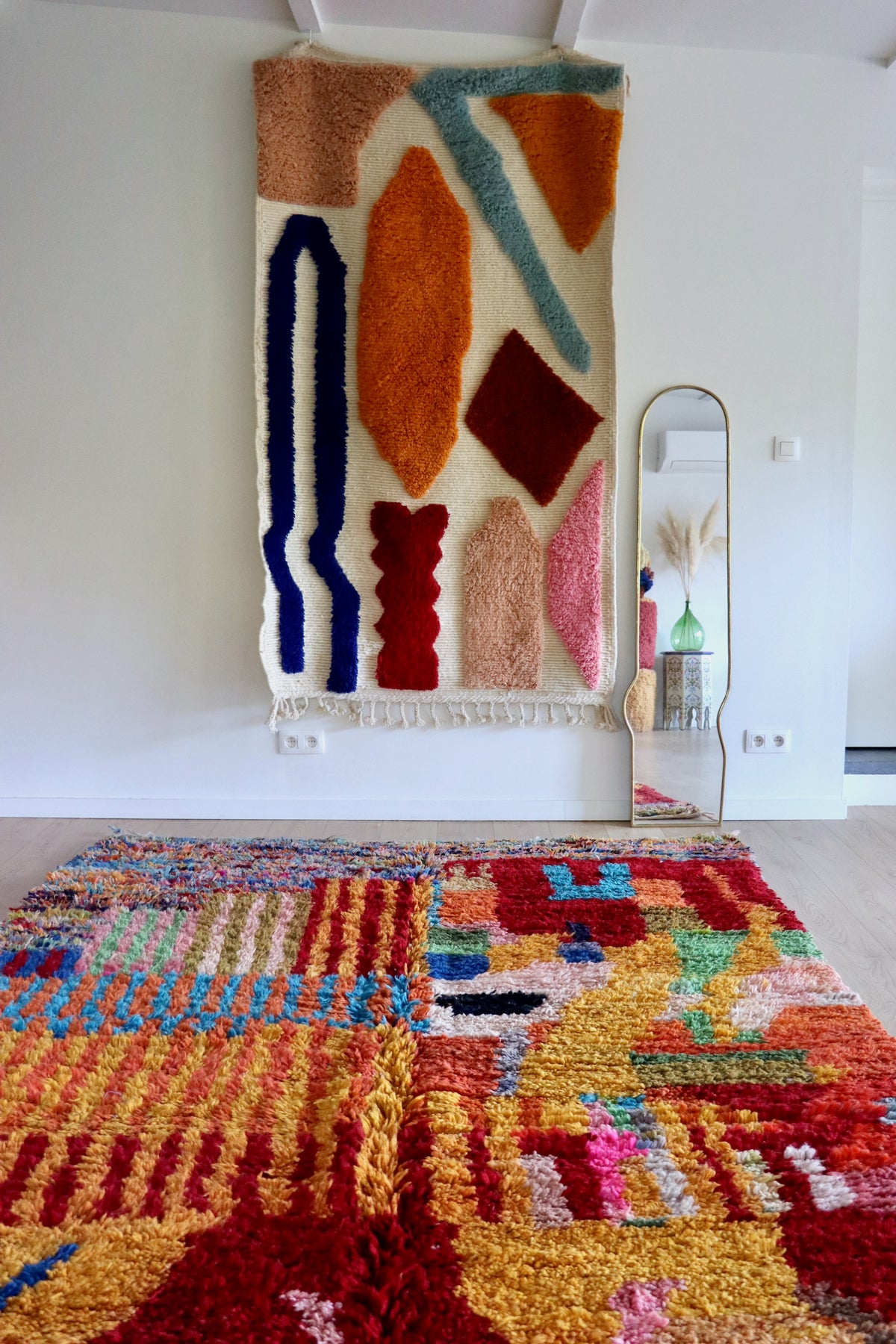 Boujaad Moroccan Colorful Rug (1275) 274x205 - Parrot