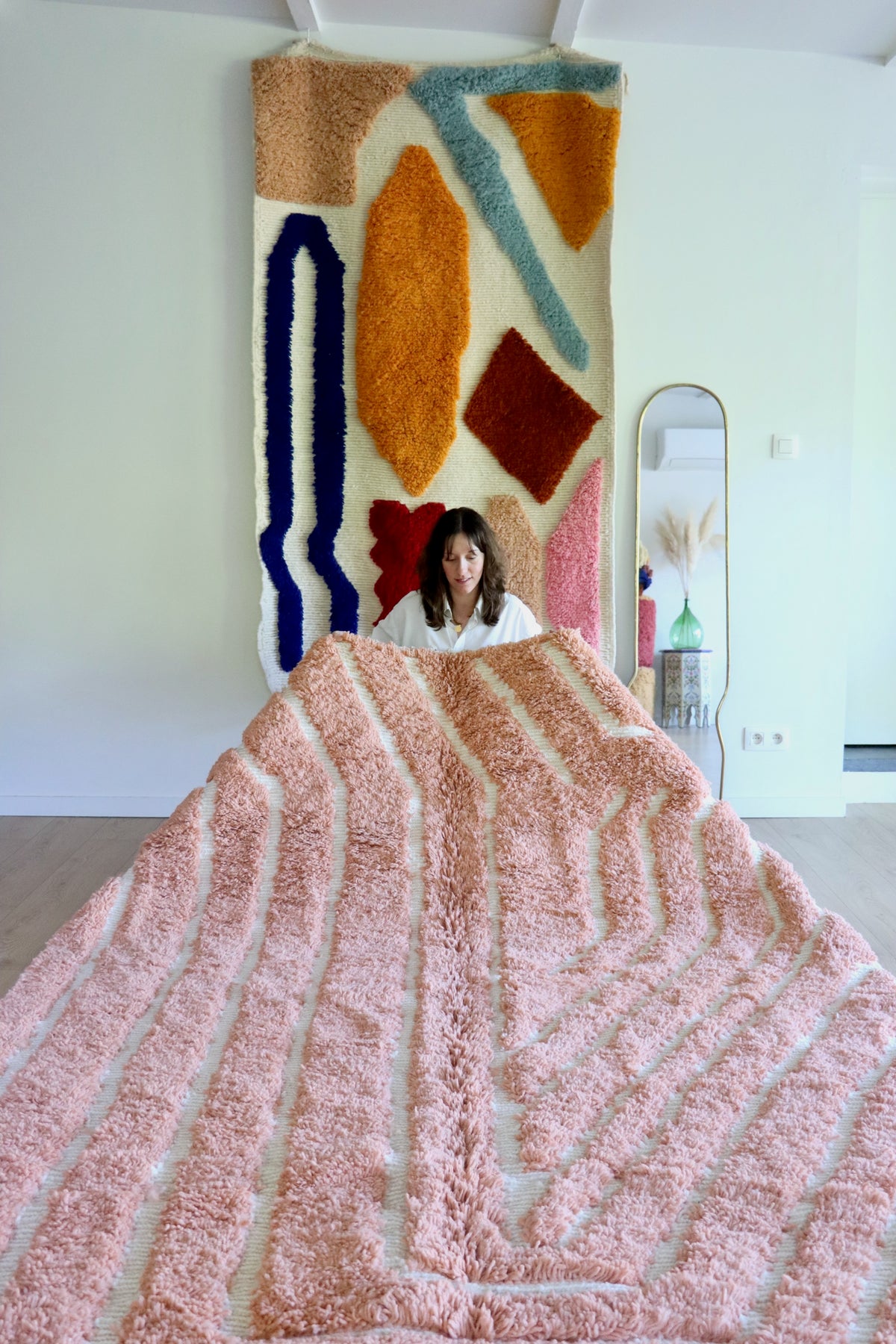 Tapis Beni Ouarain coloré (1287) 310x202cm - The Mirror