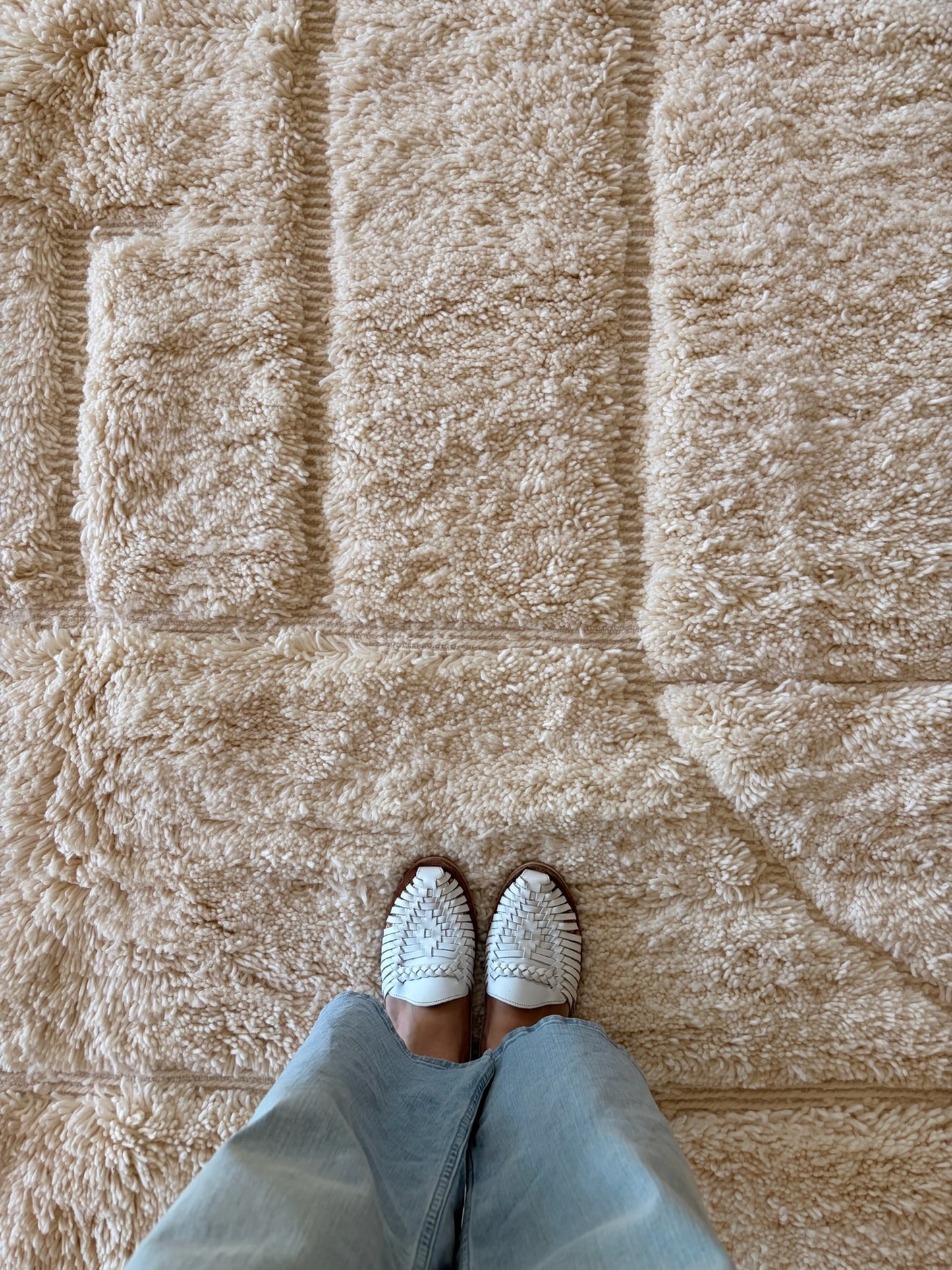 Beni Ouarain Marokkaans kleurrijk tapijt (1227) 296x200cm - Clouds
