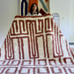 Beni Ouarain Moroccan Colorful Rug (1305) 363x234cm - Red Wine