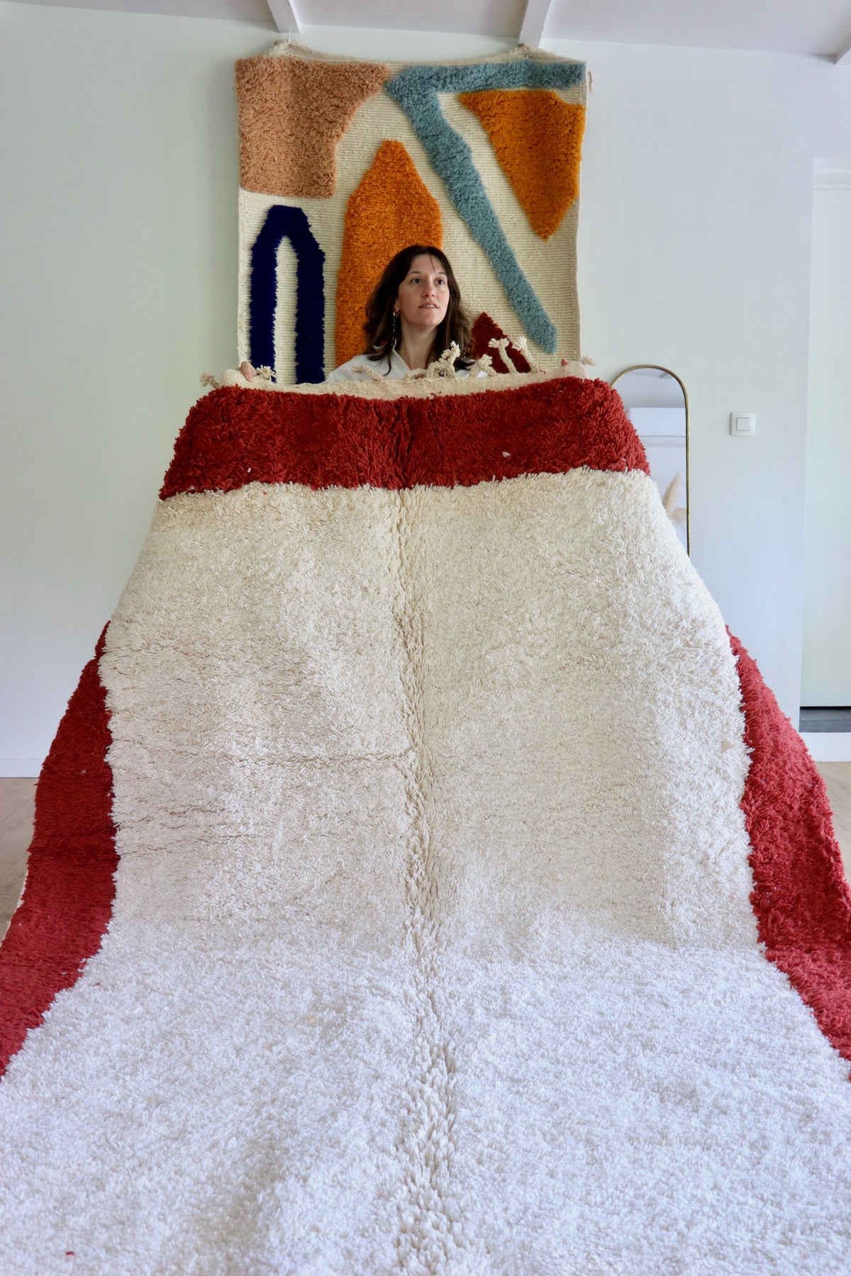 Tapis Beni Ouarain coloré (1287) 310x202cm - The Mirror