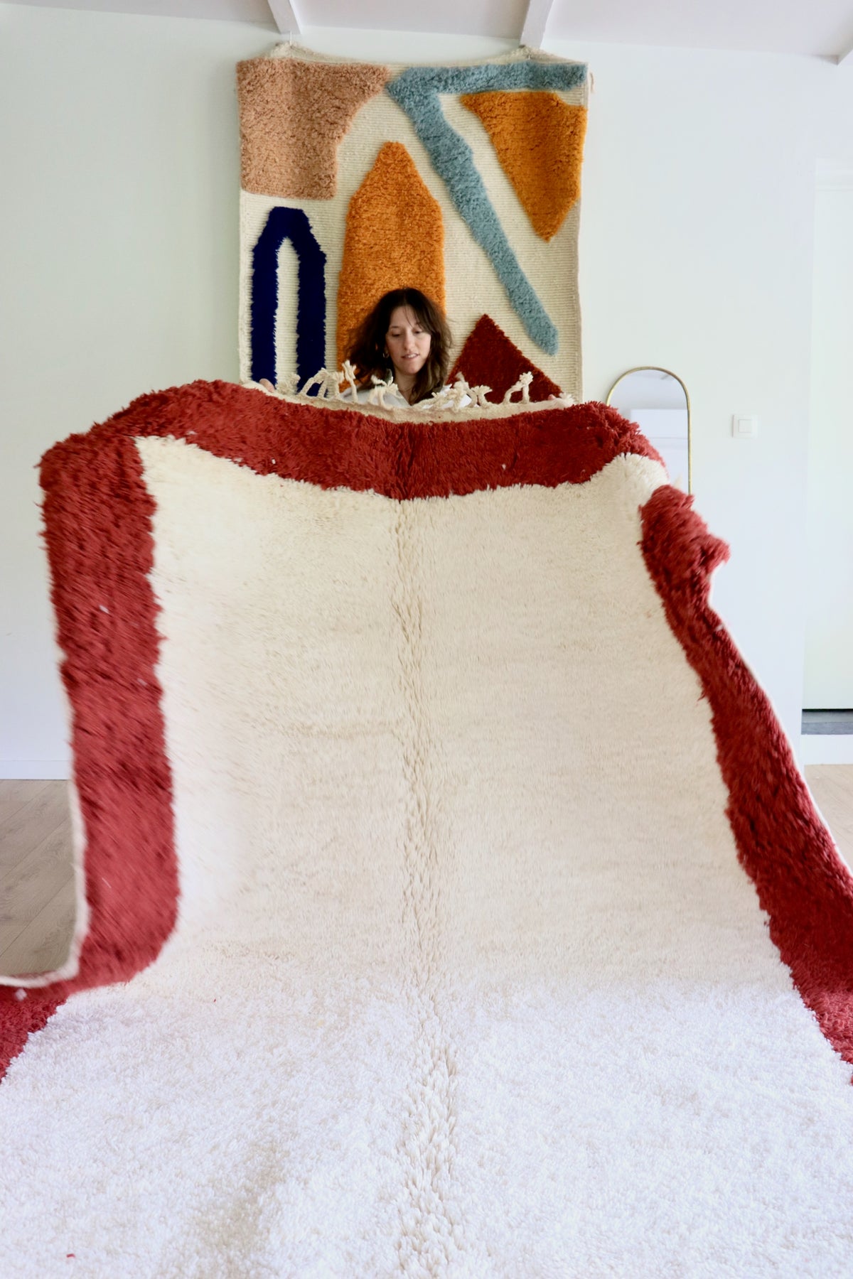 Tapis Beni Ouarain coloré (1287) 310x202cm - The Mirror