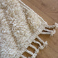 Beni Ouarain Moroccan Rug (1225) 302x199cm - Milk