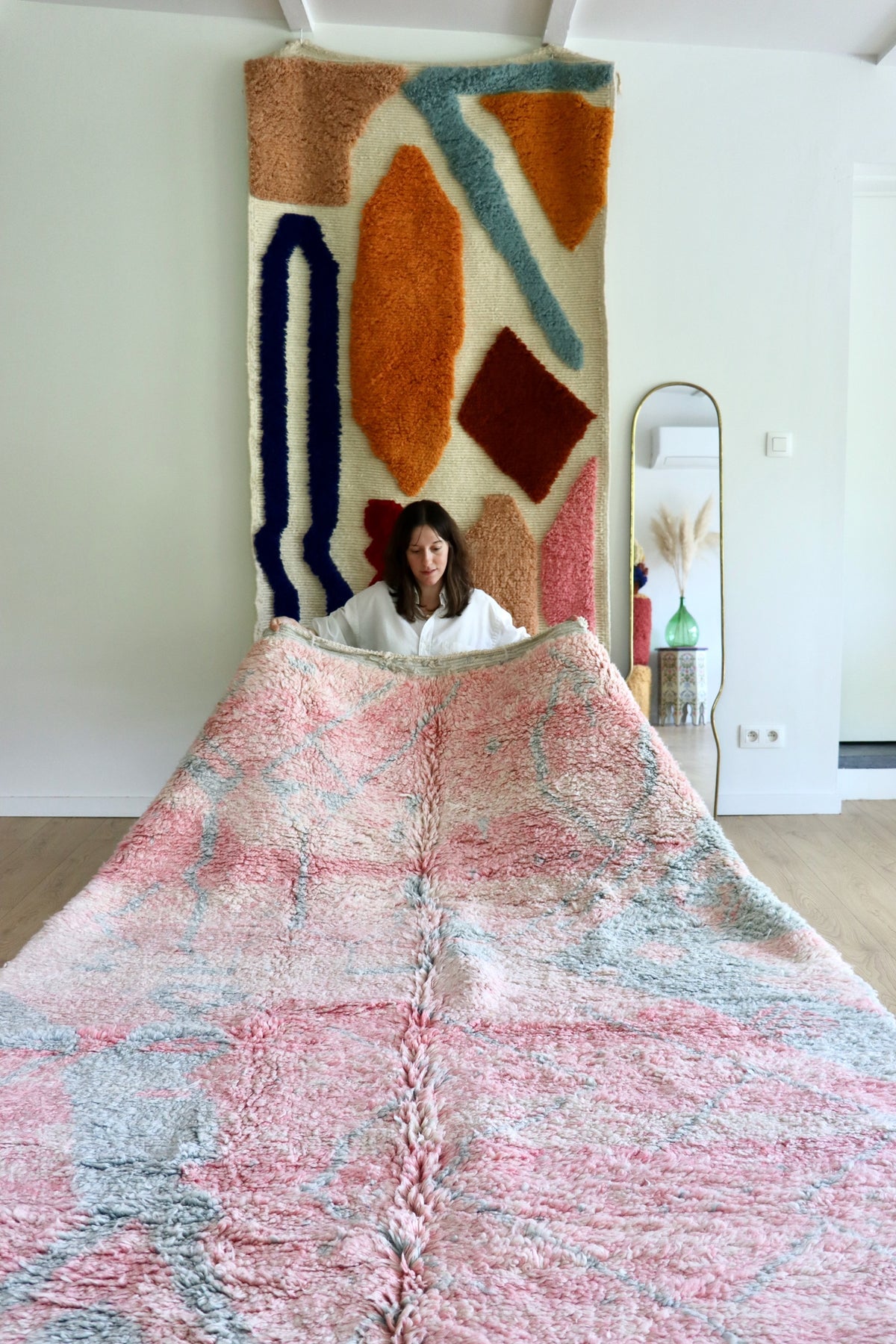 Beni Ouarain Moroccan Colorful Rug (1296) 302x199cm - Paedyn