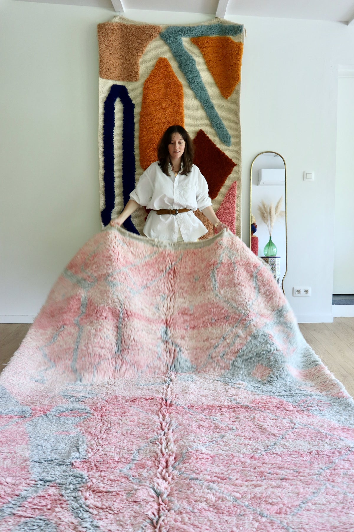 Beni Ouarain Moroccan Colorful Rug (1296) 302x199cm - Paedyn