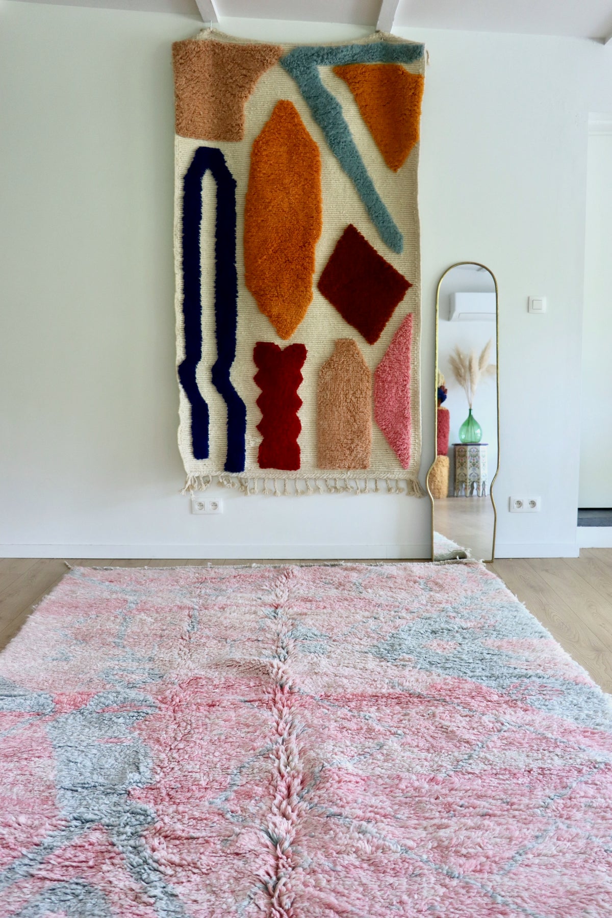 Beni Ouarain Moroccan Colorful Rug (1296) 302x199cm - Paedyn