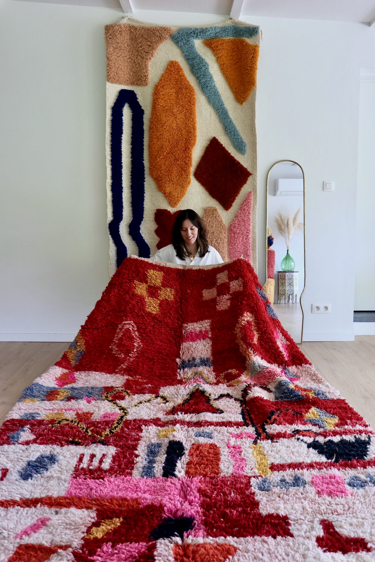 Boujaad Moroccan Colorful Rug (1276) 306x190 - Butterflies