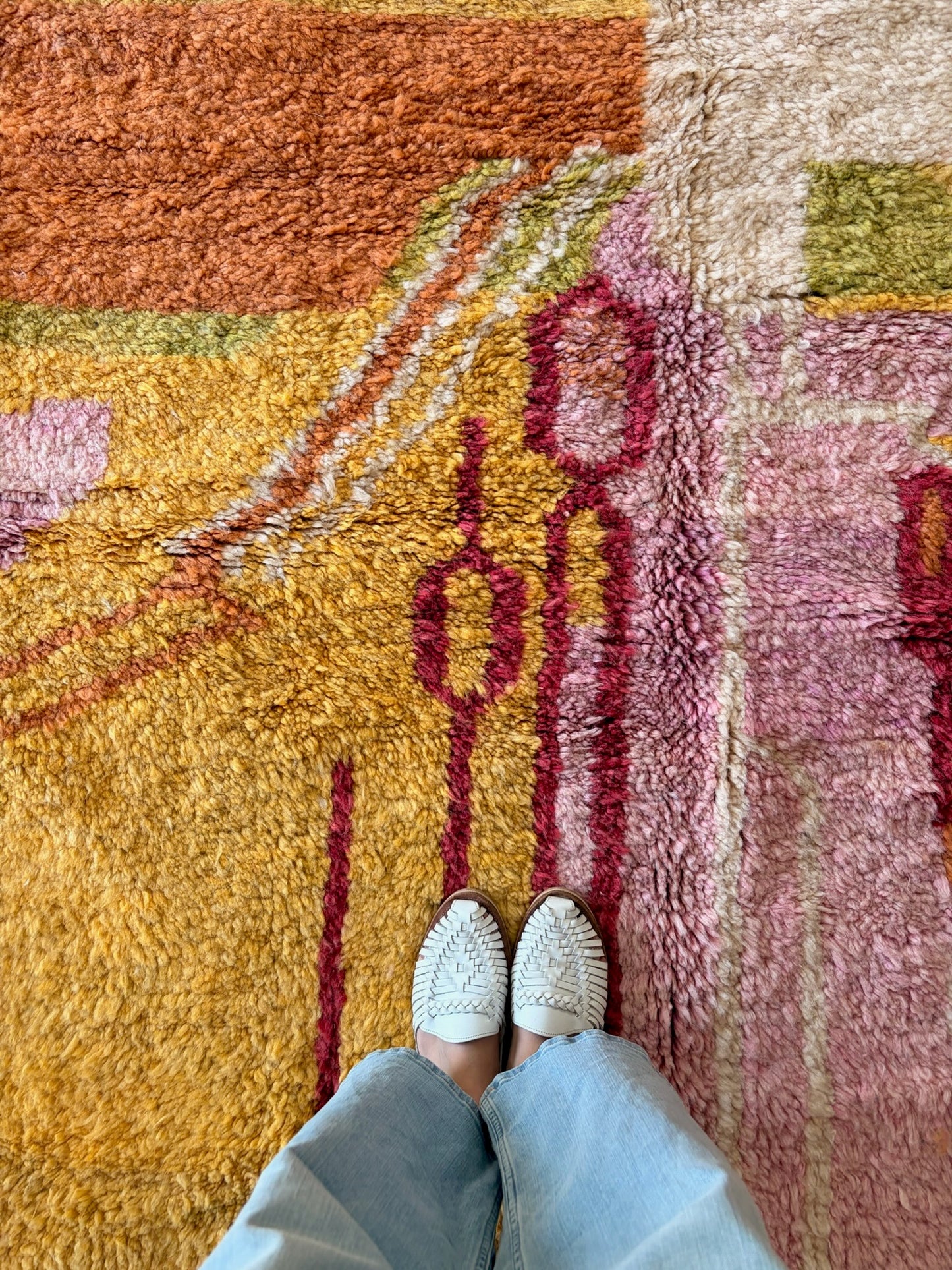 Beni Ouarain Moroccan Colorful Rug (1213) 272x160cm - Flamenco