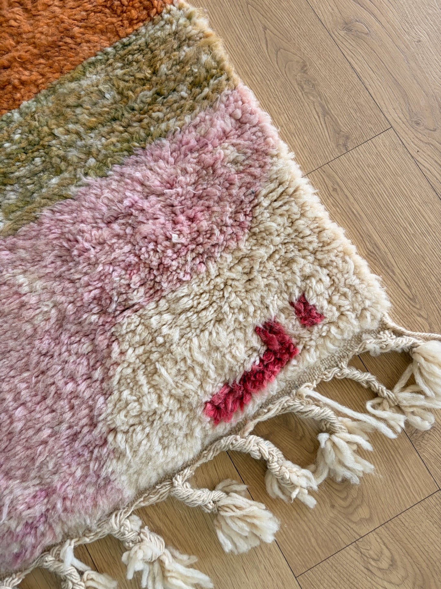 Beni Ouarain Moroccan Colorful Rug (1213) 272x160cm - Flamenco