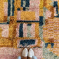 Beni Ouarain Moroccan Colorful Rug (1247) 227x157cm - Let's Play