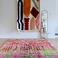 Tapis Beni Ouarain coloré (1294) 287x196cm - Fairy Garden