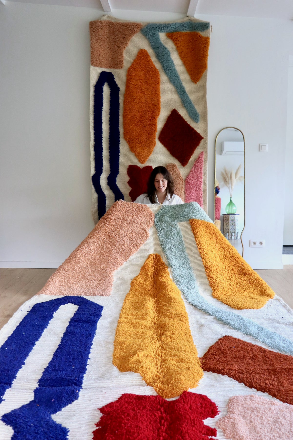 Tree of Colors Design Berber Rug (1279) 302x208cm - Logo