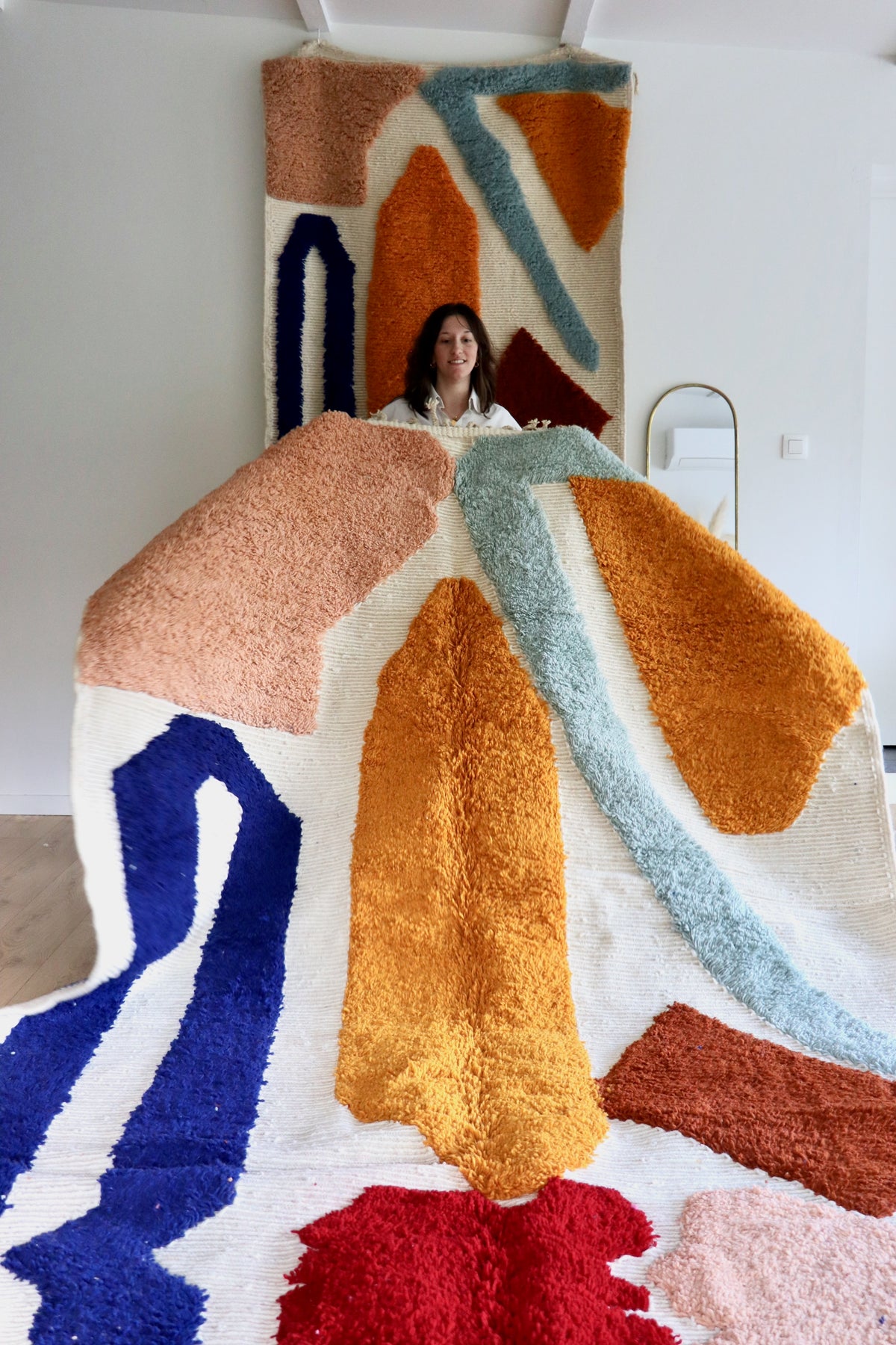 Tree of Colors Design Berber Rug (1279) 302x208cm - Logo