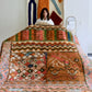 Tapis Beni Ouarain coloré (1293) 302x205cm - Flower Fields Brown