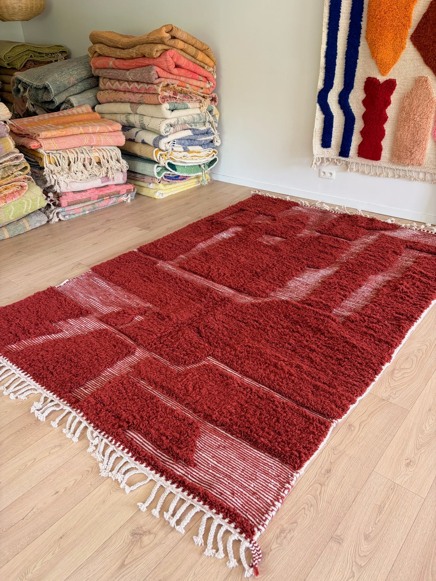 Beni Ouarain Moroccan Colorful Rug (1231) 294x205cm - Mars