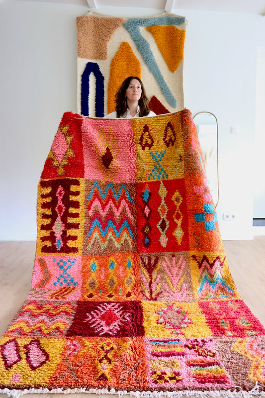 Boujaad Moroccan Colorful Rug (1268) 263x157 - Playground