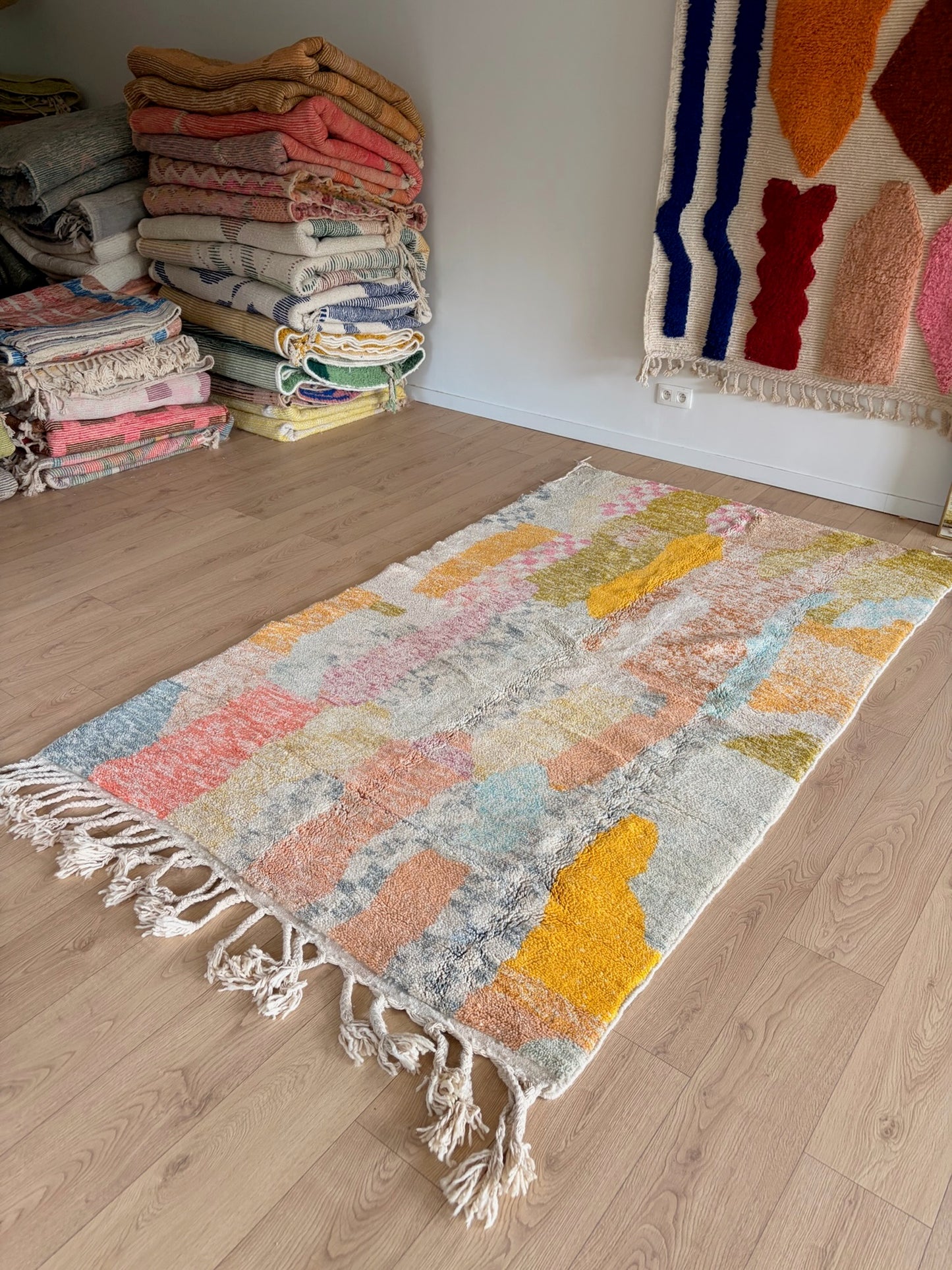 Beni Ouarain Moroccan Colorful Rug (1215) 252x150cm - Dream