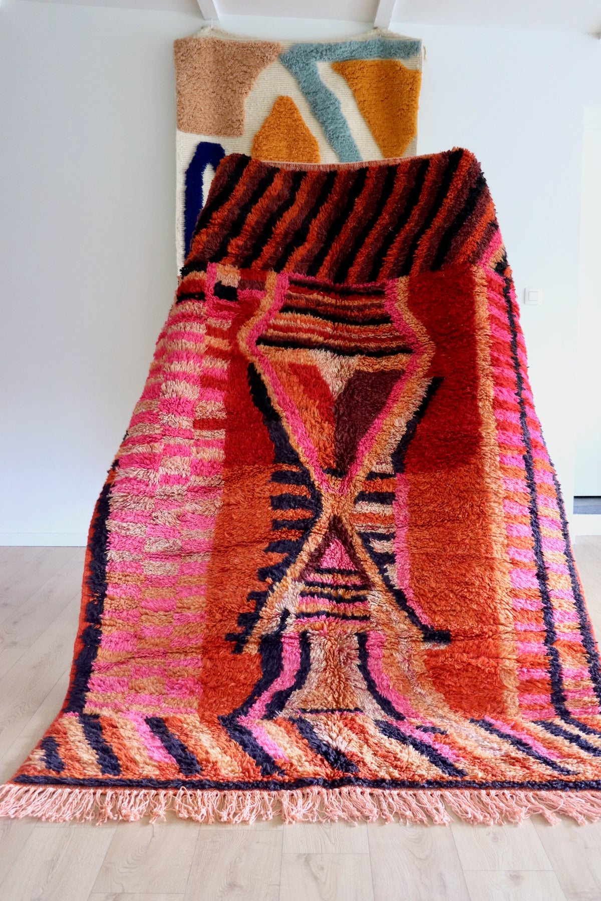 Boujaad Moroccan Colorful Rug (1267) 237x162 - In Burning Land