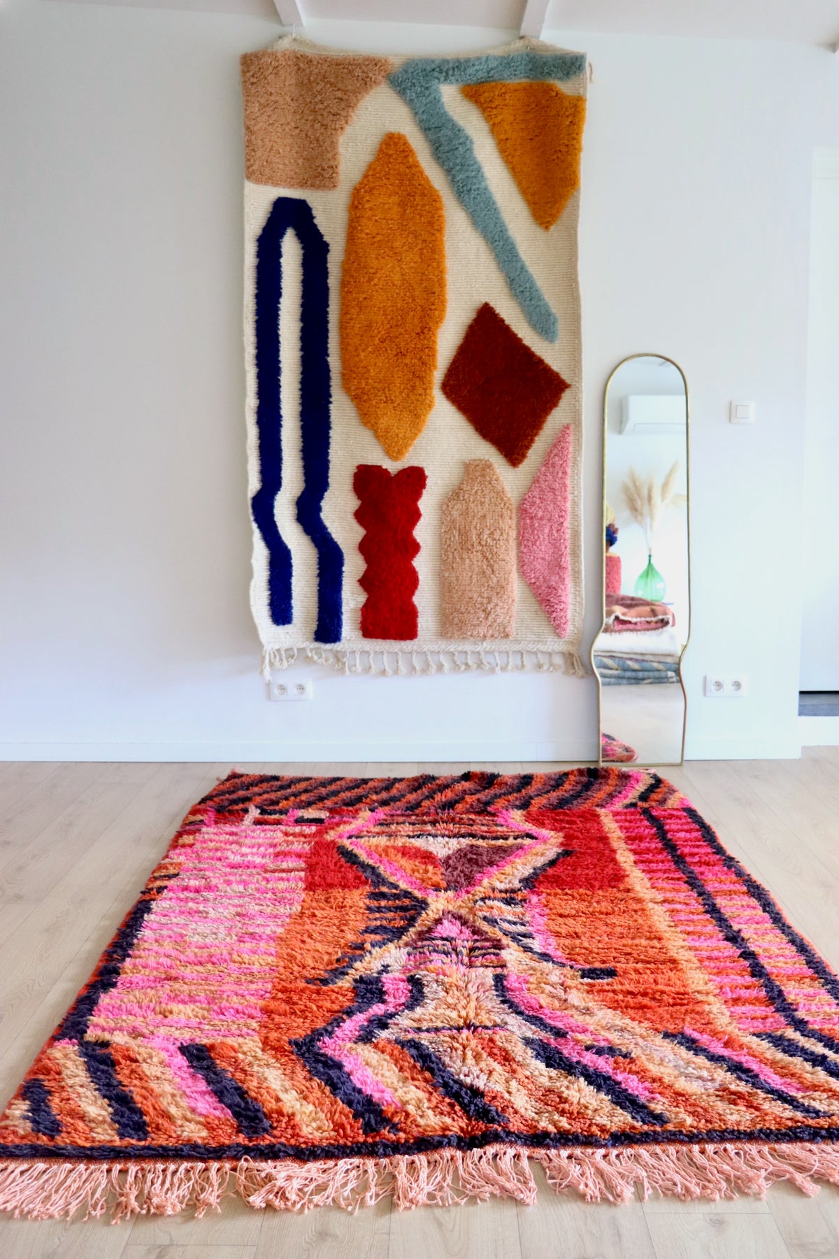 Boujaad Moroccan Colorful Rug (1267) 237x162 - In Burning Land