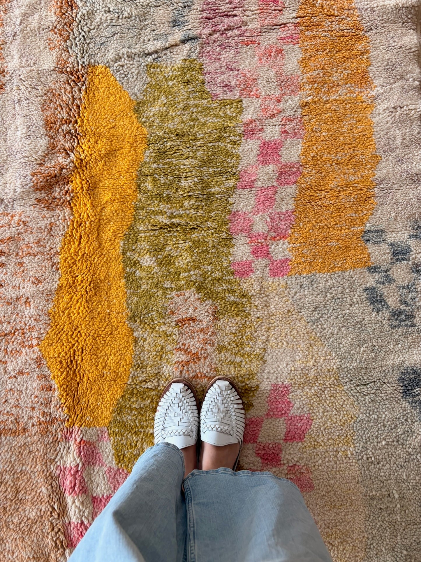 Beni Ouarain Moroccan Colorful Rug (1215) 252x150cm - Dream
