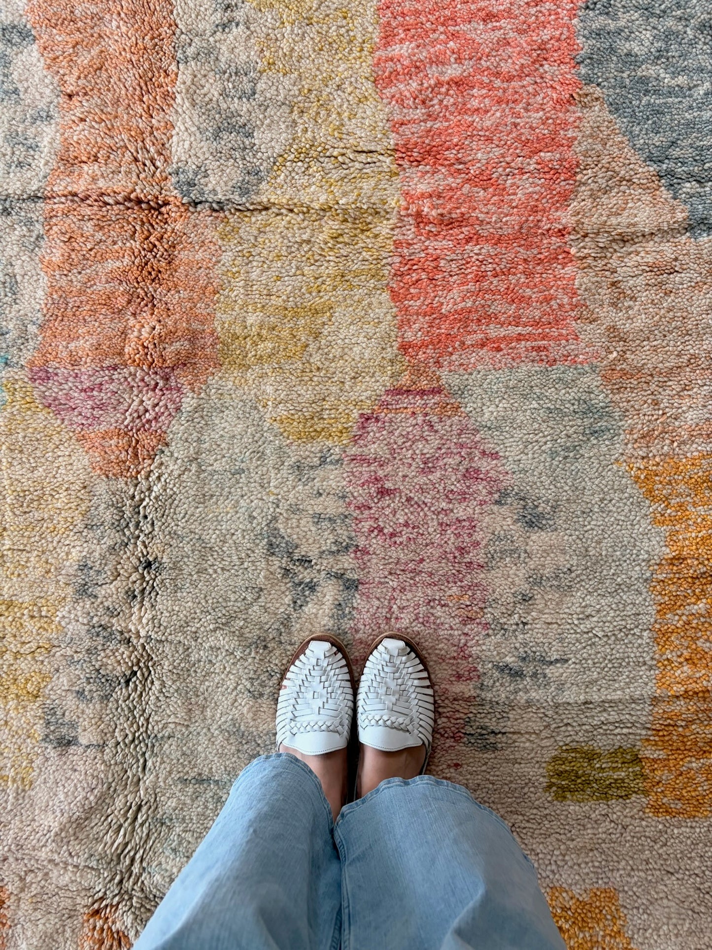 Beni Ouarain Moroccan Colorful Rug (1215) 252x150cm - Dream