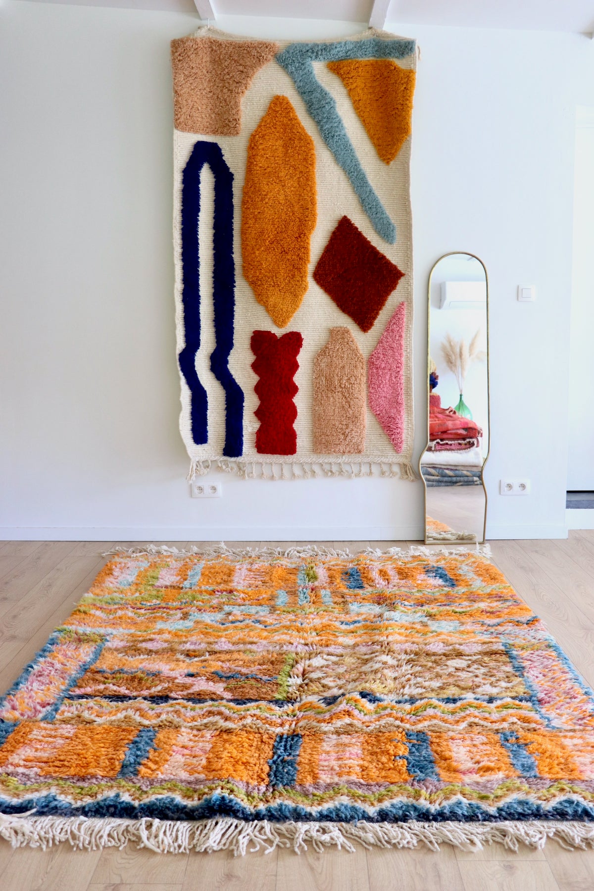 Beni Ouarain Moroccan Colorful Rug (1254) 228x179cm - Summer Court
